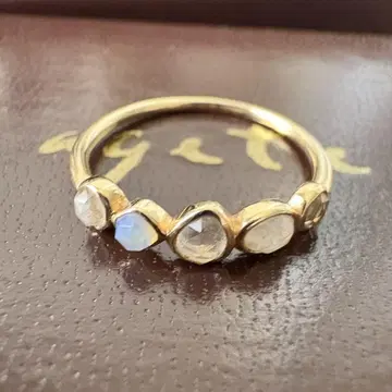 아 Agate 반지 K10 오팔 agate