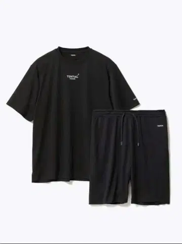 TENTIAL BAKUNE Dry M 사이즈 블랙 상하의 세트