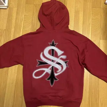 supplier 지퍼 후드티 레드 S 사이즈