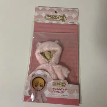 넨도로이드돌 동물 잠옷 곰 핑크