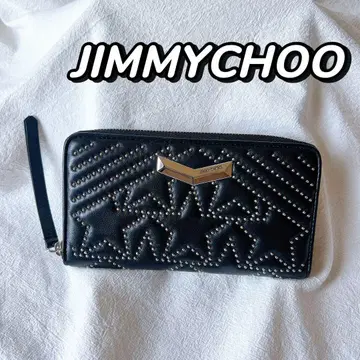 미사용 새상품 JIMMY CHOO 여성용 장지갑 라운드 지퍼 지갑