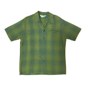 60s sportsman 옴브레 레이온 오픈 카라 셔츠 S/S