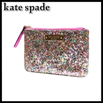 kate spade 케이트 스페이드 라메 글리터 파우치 핑크 잡화