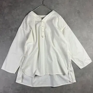 FREAK'S STORE 프릭스 스토어 코튼 린넨 노카라 블라우스