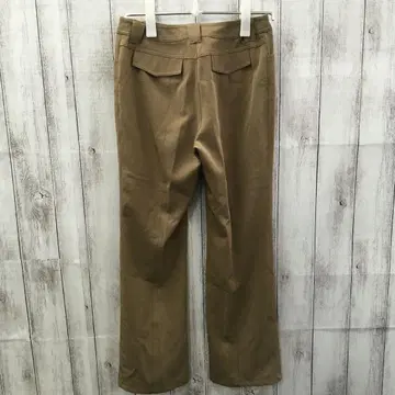 캐주얼 팬츠 브라운 64~89 사이즈 센터 스트레치