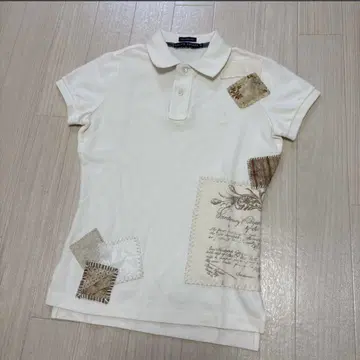 RALPH LAUREN 랄프 로렌 여성용 피케 셔츠 패치워크