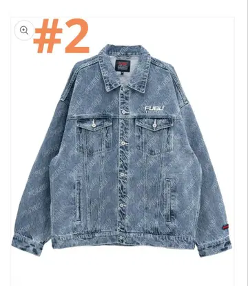 xxl PATTERN DENIM JACKET/올 로고 무늬 데님 자켓