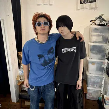 초절정 귀중품! Bjork 비요크 빈티지 밴딩 T 셔츠 후카세 착용
