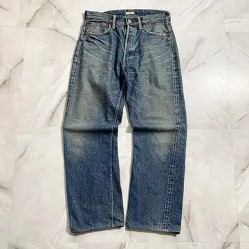 A17357 웨어하우스 더블 웍스 노랑 귀 스트레이트 데님 W32