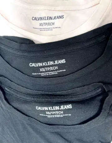 Calvin Klein Jeans 티셔츠 3매 세트 XS