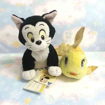 디즈니랜드 피가로 클레오 봉제 인형 2종 세트