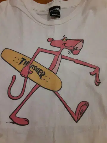 THRASHER 핑크 팬서 티셔츠 잭슨마티스