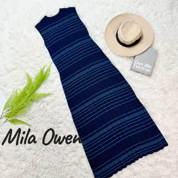 Mila Owen 밀라 오웬 보더 니트 원피스