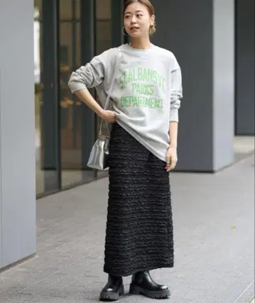 JOURNAL STANDARD relume 셔링 자카드 스커트