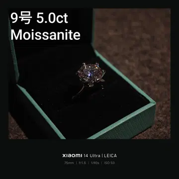 모이사나이트 반지 9호 5.0ct ANU JEWEL 새상품