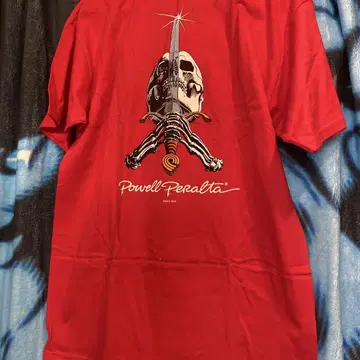 Powell Peralta 스컬 소드 티셔츠 빨간색 M 2013