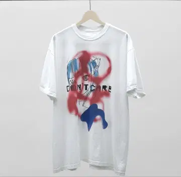 레어 DON'T CARE SS TEE 화이트 dc-GT005