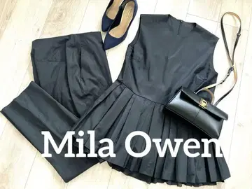 Mila Owen 미라 오웬 페플럼 블라우스 테이퍼드 팬츠 셋업