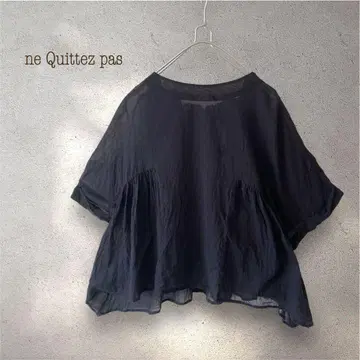 ne Quittez pas 누키테파 코튼 와이드 2way 블라우스
