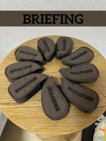BRIEFING 골프헤드커버 9개 세트 브라운