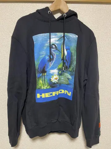 HERON PRESTON 헤론 프레스톤 프론트 프린트 후드티