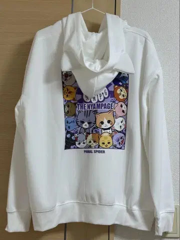 THERAMPAGE 후지와라 키키 프로 고양이 귀 후드티