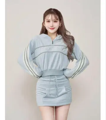 다리치 즉시 완판 아이템 라인 벨로아 숏 후디