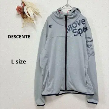 데상트 DESCENTE 후디드 자켓 후드티 그레이 L 긴팔