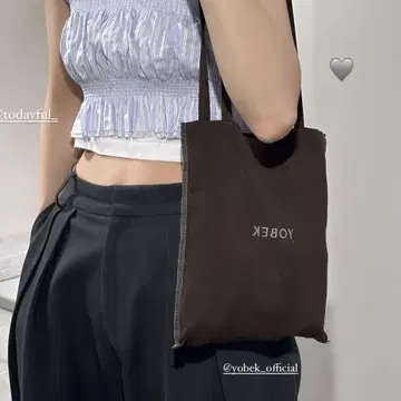 YOBEK 토트백 브라운