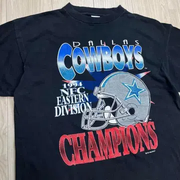 90s NFL 카우보이즈 티셔츠 1994 블랙 빈티지