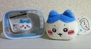 치이카와 하치와레 푹신푹신 클리어 파우치 네소베리 봉제 인형
