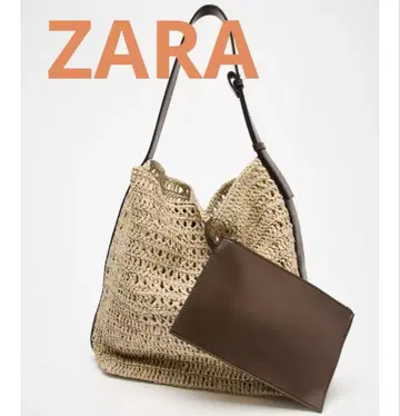 ZARA 라피아풍 복조리 백