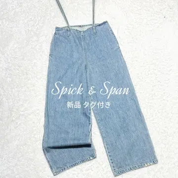 24년 택 포함 미사용 새 상품 Spick & Span 데님 멜빵바지