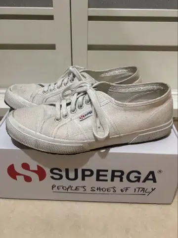 SUPERGA 화이트 스니커즈 42
