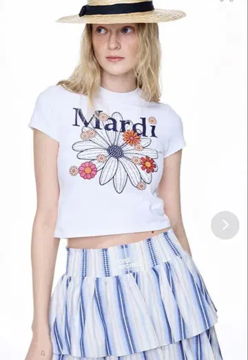 Mardi CROPPED TSHIRT FLOWERMARDI BLOSSOM