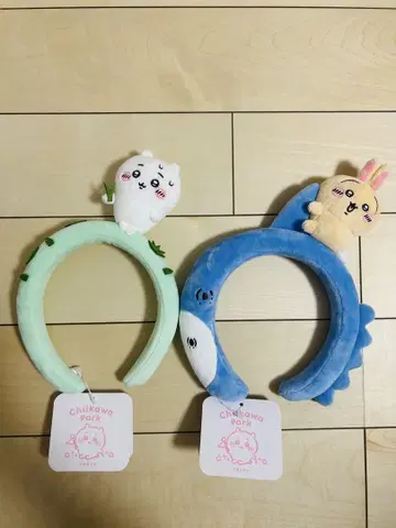 치이카와 파크 봉제 인형 머리띠 토끼 맘보 풀뽑기