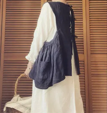 hortensia 오르텐시아 tablier gilet 린넨 작가