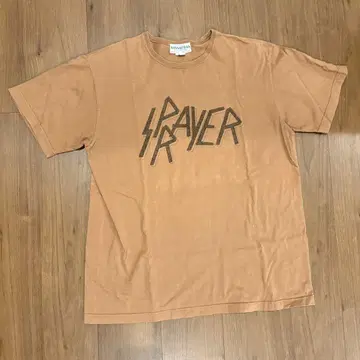 사사프라스 SPRAYER 티셔츠 브라운 반 티 SASSAFRAS