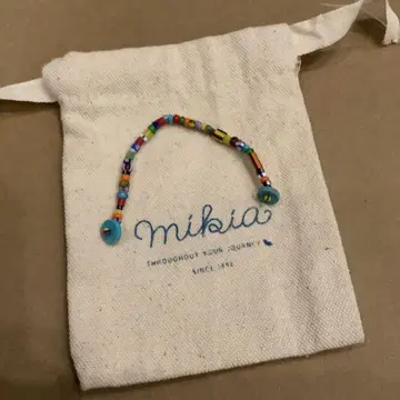 mikia 비즈 멀티 컬러 액세서리 목걸이 보타이 미키아