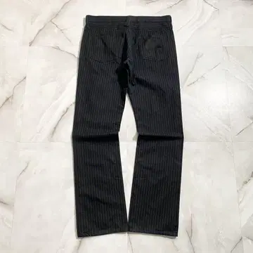 A17353 풀카운트 1652 스트라이프 블랙 데님 w32