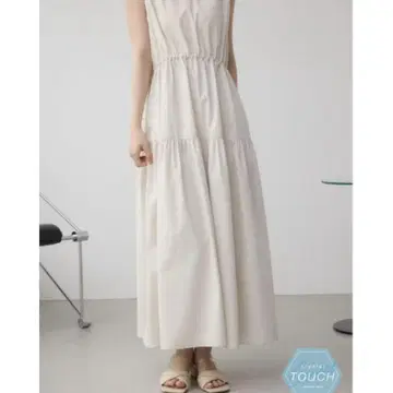 AZUL by moussy C/T 발수 티어드 드로스트 원피스