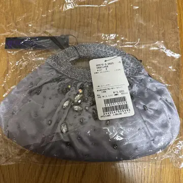 실버 비쥬 장식 파티 백 F 사이즈