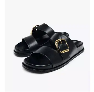 ZARA 이번 시즌 버클 플랫 샌들