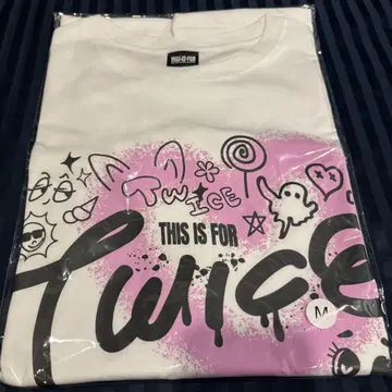 TWICE 티셔츠 화이트 M 사이즈