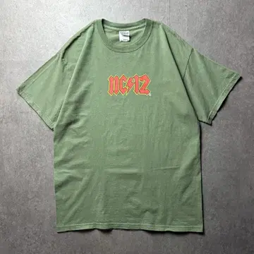 GILDAN 락 밴드 AC/DC풍 스트릿 아메카지 그린 M