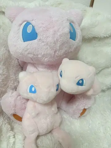 포켓몬 센터 큰 봉제 인형 뮤우 3종 세트