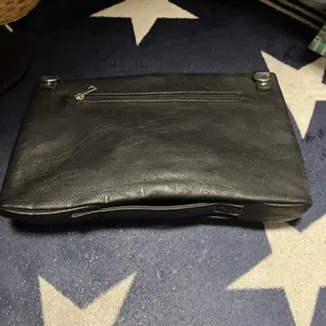 블랙 가죽풍 클러치백