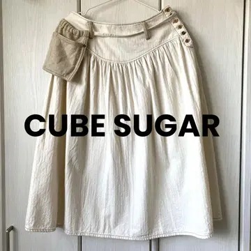 CUBE SUGAR 큐브 슈가 스커트 탈부착 가능 포켓 부착