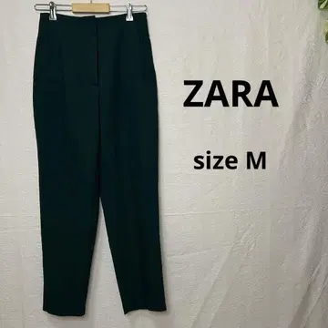 자라 ZARA 팬츠 여성용 그린 M 사이즈 캐주얼 새상품급