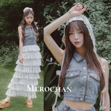 Darich 스웨이드 파이핑 데님 상의 BLU